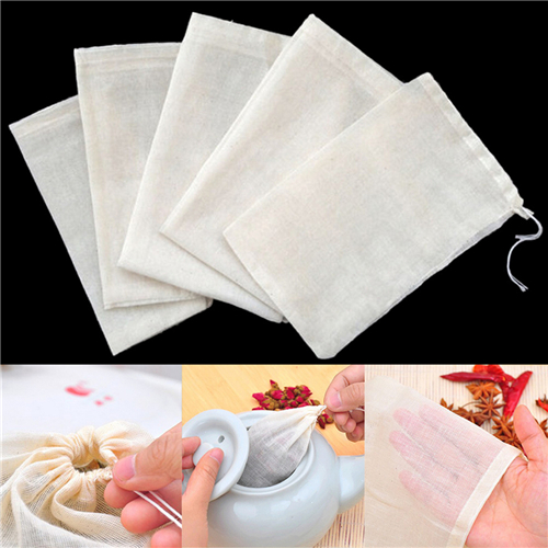 1/10 Cái Cotton Túi Trà Muslin - đánh giá và giá Coffee Tea For Garden