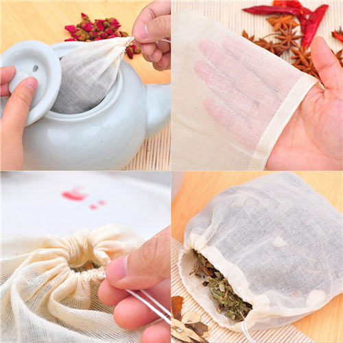 1/10 Cái Cotton Túi Trà Muslin - đánh giá và giá Coffee Tea For Garden