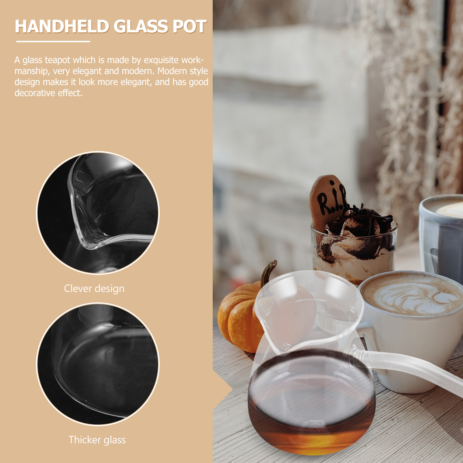 Household Thickened Glass Tea  - đánh giá và giá Coffee Tea Pot