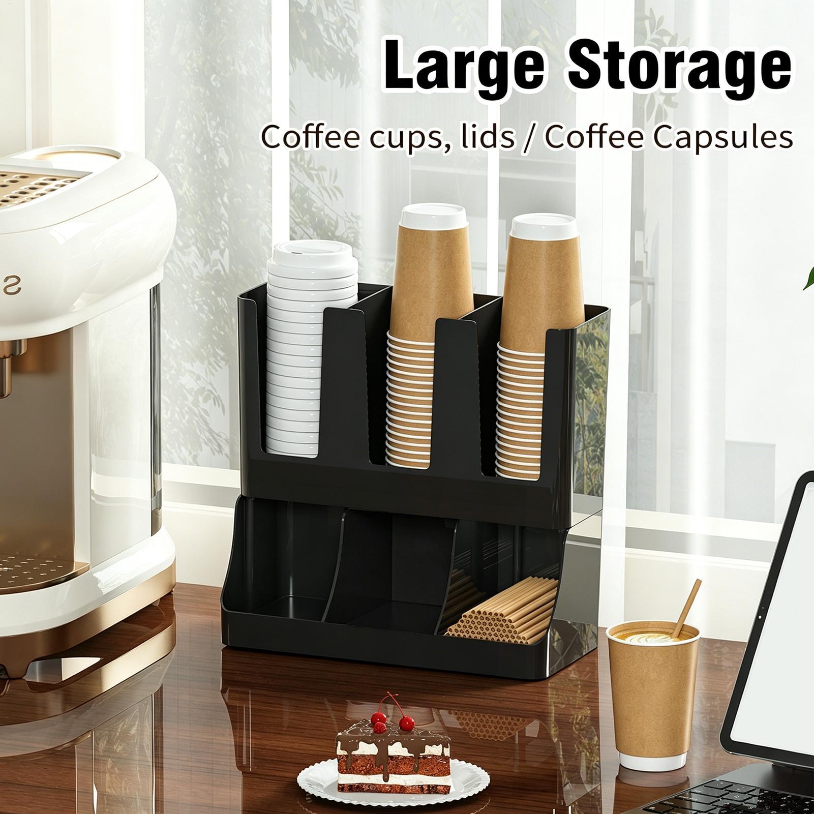 Coffee Station Organizer 6-Com - đánh giá và giá Tea Coffee Set Up
