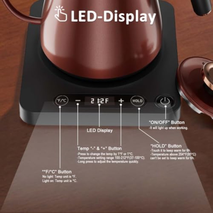 Gooseneck Electric Kettle for  - đánh giá và giá Pour Over Kettle