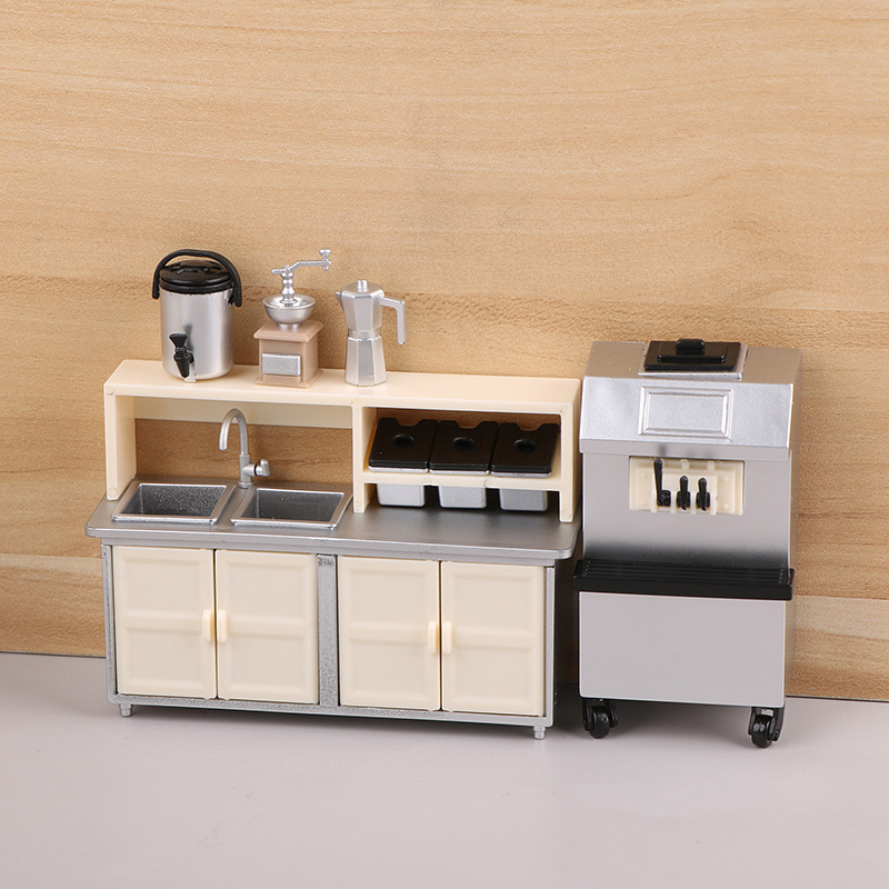 1:12 Dollhouse Mini Milk Tea S - đánh giá và giá Coffee Tea Machine For Home