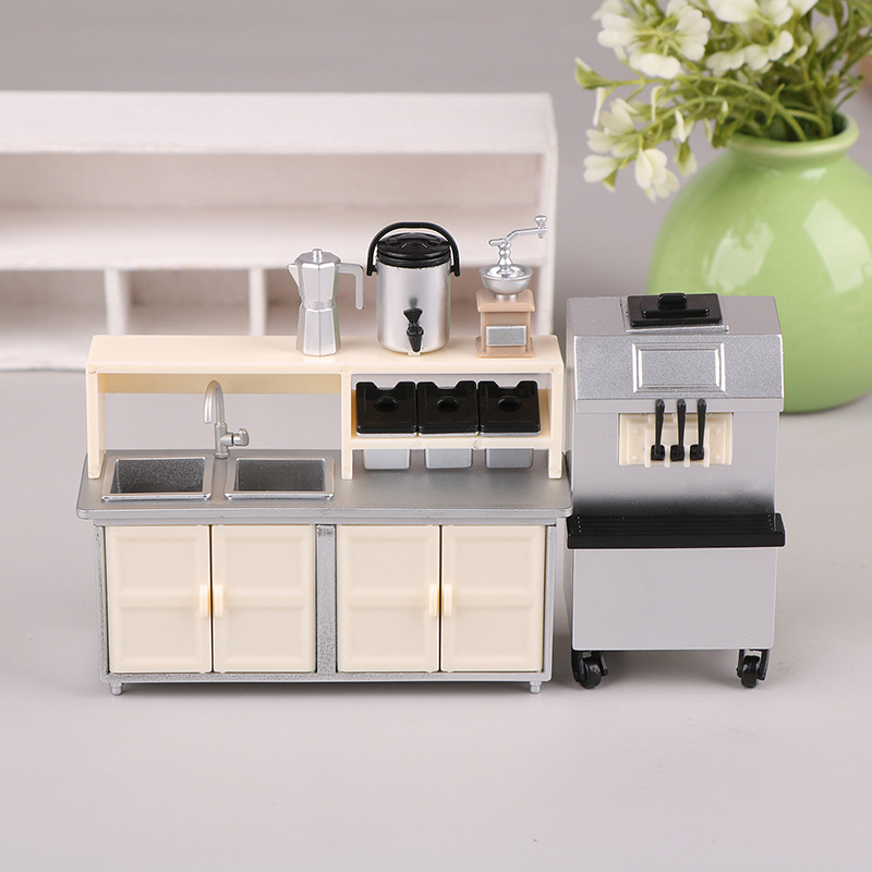 1:12 Dollhouse Mini Milk Tea S - đánh giá và giá Coffee Tea Machine For Home