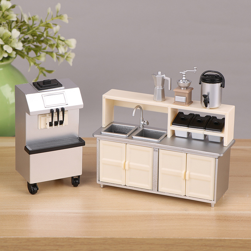 1:12 Dollhouse Mini Milk Tea S - đánh giá và giá Coffee Tea Machine For Home