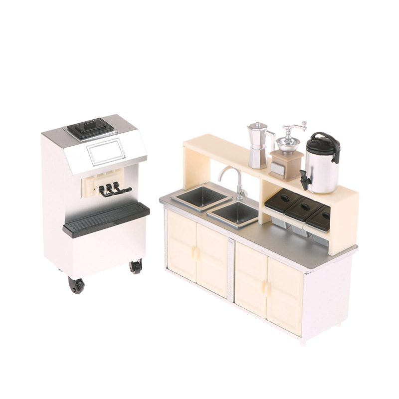 1:12 Dollhouse Mini Milk Tea S - đánh giá và giá Coffee Tea Machine For Home